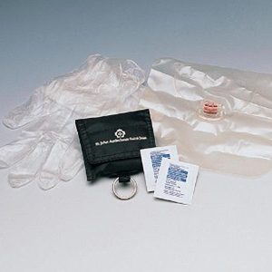 CPR Barrier Pouch with vinyl Gloves